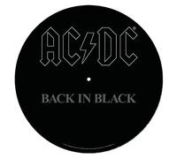 Pyramid International AC/DC Tapis antidérapant pour tourne-disque pour mixage, grattage DJ et écoute à la maison, antidérapant (design logo) - Produit officiel