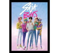 Pyramid International K-Pop Demon Hunters (Saja Boys) 30 cm x 40 cm Impression Collector Encadrée - K-Pop Poster Coloré Art Mural pour Chambre, Salon ou Studio