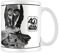 Pyramid International AFMG24653 Star Wars 40th Anniversary (C-3PO) Official Boxed Ceramic Coffee/Tea Mug, Paper, Multi-Colour, 11 x 11 x 1.3 cm