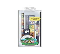 Pyramid International Animal Crossing Ensemble de papeterie 6 pièces avec stylo, crayon, règle, taille-crayon, gomme et trousse - Produit officiel