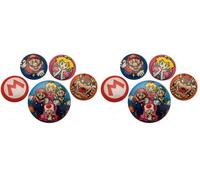 Pyramid International Badge Super Mario, multicolore, 10 x 12,5 x 1,3 cm (Lot de 2)