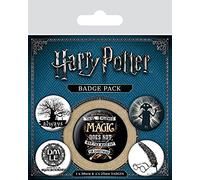 Wizarding World Badges Symboles Harry Potter multicolores 10 x 12,5 x 1,3 cm Set