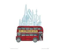 Pyramid International Barry Goodman (See London by Bus 30 x 40 cm Toile Imprimée