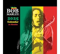 Pyramid International Bob Marley Calendrier 2025 - Art légendaire reggae, planificateur 16 mois, cadeau pour les fans de Marley, édition collector