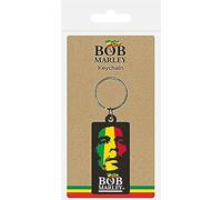 Pyramid International Bob Marley (Face) Porte-clés en caoutchouc 4,5 x 6 cm, multicolore, 45 x 76 x 1,3 cm