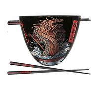 Pyramid International Bol à ramen -Dragon ramen - Coffret cadeau - illustrata - Céramique - 500ml