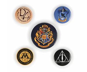 Pyramid International BP80485 Harry Potter - Badges de Poudlard - Multicolore, 10 x 12,5 x 1,3 cm