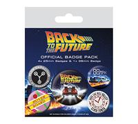 Pyramid International BP80559 Retour vers The Future Badge Delorean Multicolore 10 x 12,5 x 1,3 cm