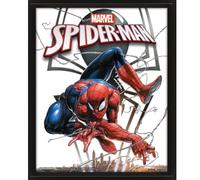 Pyramid International - Cadre lenticulaire 3d - Vrai effet de mouvement et de profondeur - DC Comics - Spider vs Venom - Arkham - Idée cadeau anniversaire - 25.5x20.5 - Licence officielle