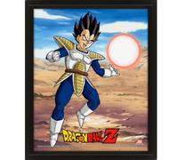Pyramid International - Cadre lenticulaire 3d - Vrai effet de mouvement et de profondeur - Dragon ball z - Son goku vs vegeta - Idée cadeau anniversaire - 25.5x20.5 - Licence officielle