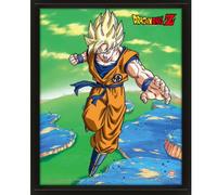 Pyramid International - Cadre lenticulaire 3d - Vrai effet de mouvement et de profondeur - Dragon ball Z - Super Saiyan Transformation - Idée cadeau anniversaire - 25.5x20.5 - Licence officielle