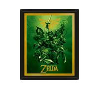 Pyramid International - Cadre lenticulaire 3d - Vrai effet de mouvement et de profondeur - Nintendo - Zelda - Idée cadeau anniversaire - 25.5x20.5 - Licence officielle