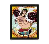 Pyramid International - Cadre lenticulaire 3d - Vrai effet de mouvement et de profondeur - One Piece - Gear 4 - Idée cadeau anniversaire - 25.5x20.5 - Licence officielle
