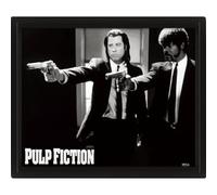 Pyramid International - Cadre lenticulaire 3d - Vrai effet de mouvement et de profondeur - Pulp Fiction - Idée cadeau anniversaire - 25.5x20.5 - Licence officielle