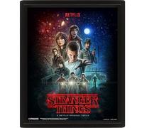 Pyramid International - Cadre lenticulaire 3d - Vrai effet de mouvement et de profondeur - Stranger Things - Idée cadeau anniversaire - 25.5x20.5 - Licence officielle