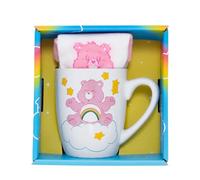 Pyramid International Care Bears Ensemble tasse et chaussettes pour femme - Adorable motif ours de joie, comprend des chaussettes confortables assorties, durables et passent au micro-ondes, ajoute de