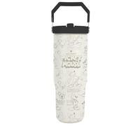 Pyramid International Disney (Classics) Pichet avec paille et couvercle, corps à double paroi en acier inoxydable, garde votre boisson fraîche, couvercle à vis avec paille en polyéthylène, sans BPA