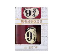 Pyramid International Ensemble cadeau tasse et chaussettes Harry Potter (Plateforme 9 3/4), tasse de 325 ml, chaussettes taille unique