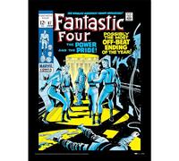 Pyramid International Fantastic Four (Power & Pride) 30 cm x 40 cm Impression collector encadrée Taille unique