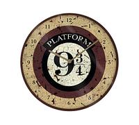 Pyramid International Gamesland Harry Potter - Platform 9 3/4 - Horloge en Plastique diamètre 25cm GP85543 Marron