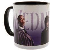 Pyramid International Grande tasse à café Mercredi (design Nevermore Students) 325 ml dans une boîte cadeau de présentation. Tasses en céramique pour femme. Tasse à thé de haute qualité - Produit