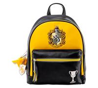 Pyramid International Harry Potter (Poufsouffle) Sac à dos tendance - Cuir synthétique de luxe, doublure unique, accessoire zippé assorti, poches intérieures et extérieures, spacieux et durable