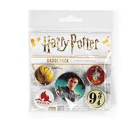 Wizarding World Pin's / Badge Gryffondor BP80486 1 x 38 mm & 4 x 25 mm Multicolore