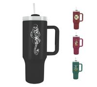Pyramid International Harry Potter (The Dark Arts) Gobelet de 1200 ml avec paille et couvercle, isolation sous vide à double paroi, garde les boissons froides jusqu'à 11 heures et chaudes pendant 7
