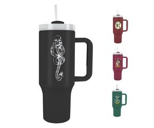 Pyramid International Harry Potter (The Dark Arts) Gobelet de 1200 ml avec paille et couvercle, isolation sous vide à double paroi, garde les boissons froides jusqu'à 11 heures et chaudes pendant 7