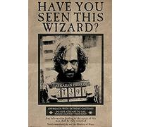 Wizarding World PP33681 Harry Potter (Wanted Sirius Black) Maxi Poster, Bois, Multicolore, 61 x 91,5 cm