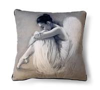 Pyramid International Hazel Bowman Coussin Angel Wings IV 40 x 40 cm - Design Serein et Artistique pour n'importe Quel Espace - Taille Unique