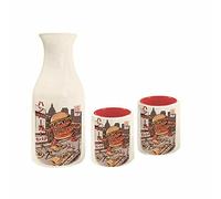 Pyramid International Ilustrata Service à saké avec coffret cadeau Bordeaux