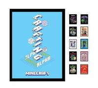 Pyramid International Minecraft (Alpha) Impression collector (encadrée) 30 cm x 40 cm, poster d'art, affiches et impressions, taille unique