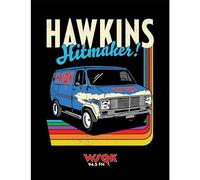 Pyramid International Impression collector Stranger Things 5 (Hawkins Hitmakers) 30 cm x 40 cm encadrée, sous licence officielle Netflix, prête à être accrochée, taille unique
