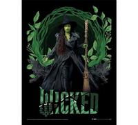 Pyramid International Impression officielle de collection Wicked 2 - (cadre arrondi Elphaba) | Art décoratif de qualité supérieure pour les amateurs de théâtre et les collectionneurs | 30 cm x 40 cm