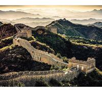 Pyramid International - Impression sur toile, Grande Muraille de Chine PM6324 (50 cm x 40 cm) (Vert/Brun)
