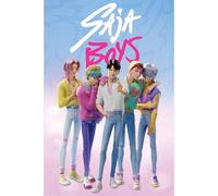 Pyramid International K-POP Poster maxi 91,5 cm x 61 cm Les chasseurs de démons (garçons SAJA) - Sans cadre - Art mural K-Pop pour la maison, la chambre ou le studio
