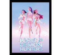Pyramid International -Kpop Demon Hunter - Maxi Poster encadré 30x40 cm - The Trio