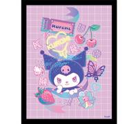 Pyramid International Kuromi Ambition Impression collector encadrée sous licence officielle Sanrio 30 x 40 cm Taille unique