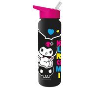 Pyramid International Gourde en plastique Kuromi Punk Vibes 700 ml avec paille en polyéthylène