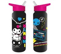 Pyramid International Kuromi Punk Vibes Gourde en plastique 700 ml avec paille en polyéthylène, taille unique