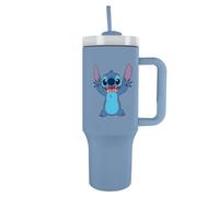 Pyramid International LILO & Stitch Gobelet de 1200 ml avec paille et couvercle, isolation sous vide à double paroi, garde au froid jusqu'à 11 heures, chaud jusqu'à 7 heures, sans BPA