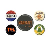 Pyramid International Loki (Tva) Badge Set Merchandising Ufficiale, multicolore, taille unique