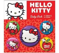 Pyramid International - Lot de badges Hello Kitty (poses colorées), Métal - Argent - Badges - 5 Count
