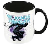 Pyramid International Marvel Black Panther Mug Black Panther Wakanda Forever avec intérieur coloré dans une boîte cadeau - Produit officiel