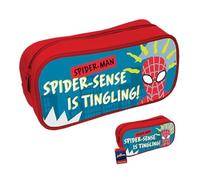 Pyramid International Marvel Spider-Man Trousse à Crayons rectangulaire avec Fermeture éclair - Produit sous Licence Officielle, Rouge, Classique
