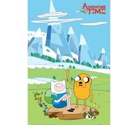 Pyramid International Maxi poster ADVENTURE TIME - ICE MONTAGNES - Imprimé sur papier de qualité - 90 cm x 60 cm - Taille Unique