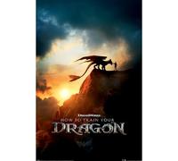 Pyramid International Maxi poster How to Train Your Dragon Live Action - Design "Toothless" imprimé sur papier de qualité - 90 cm x 60 cm - Taille Unique