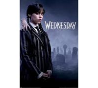 Pyramid International Maxi poster officiel - Mercredi Saison 2 (Key Art) | Décoration murale | 61 cm x 91,5 cm Poster pour chambre à coucher, dortoir et fans