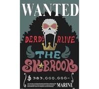 Pyramid International Maxi poster One Piece (Wanted Brook) - Art mural de qualité supérieure - 91,5 cm x 61 cm - Produit sous licence